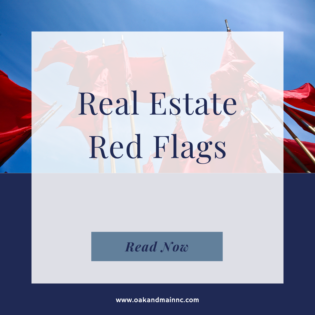 Image sharing the blog title, "Real Estate Red Flags"