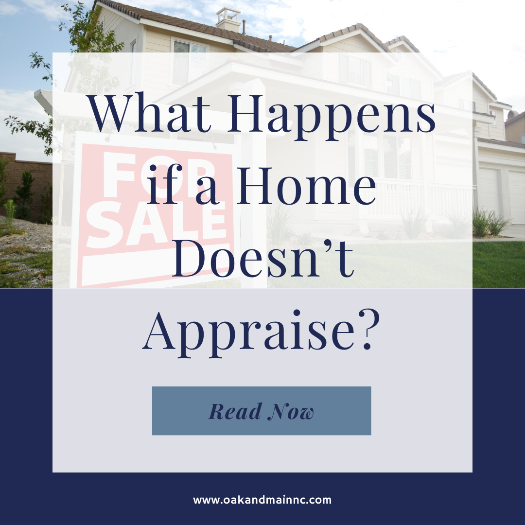 Image with the blog post title, "What happens if a home doesn't appraise."