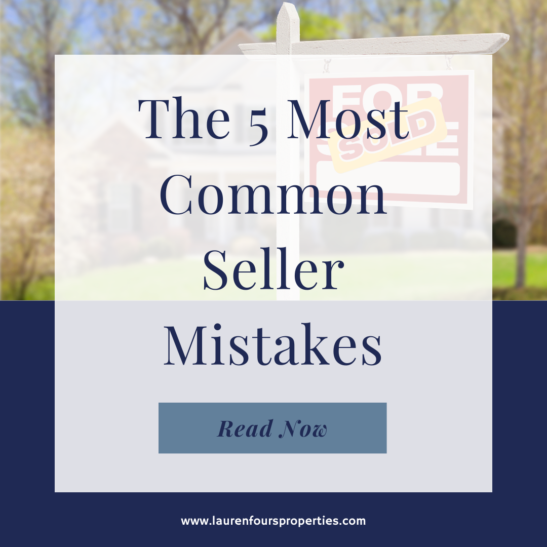 An image with the blog post title, "The 5 Most Common Seller Mistakes."