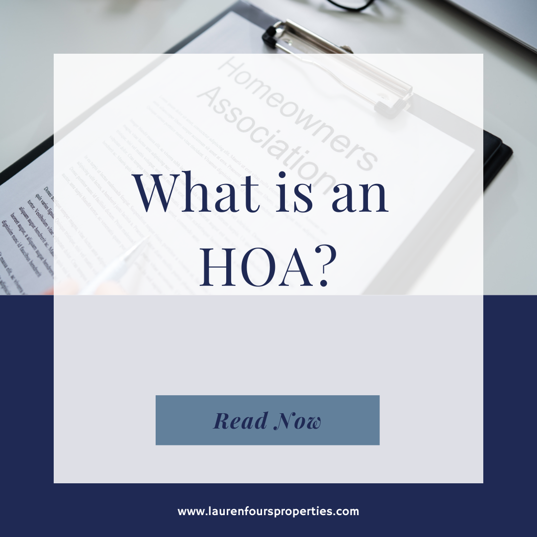 An image with the blog post title, "What is an HOA?"