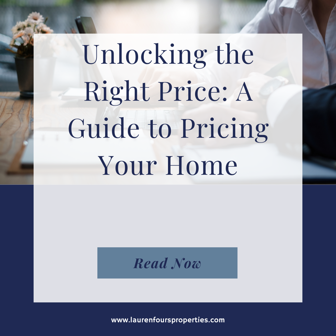 An image with the blog title, "Unlocking the Right Price: A Guide to Pricing Your Home."